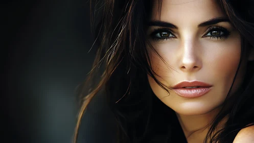 High-resolution close-up portrait with shallow depth of field lighting