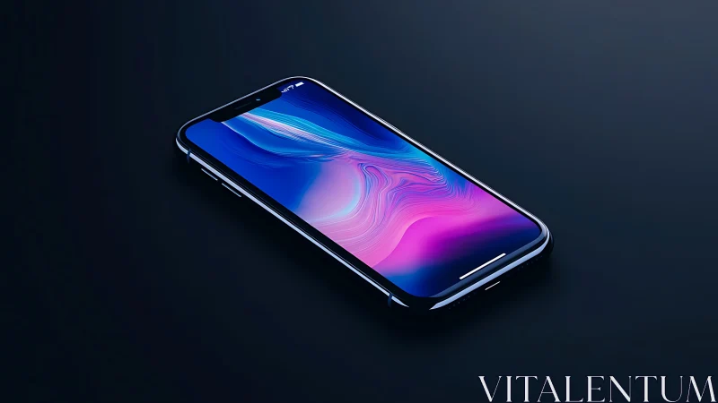 Modern Smartphone Display Abstract Gradient Wallpaper.