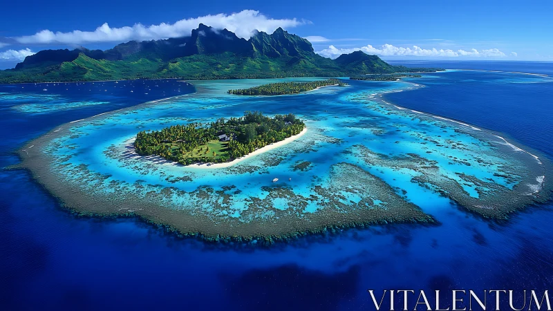 Emerald Lagoon Dreams: Polynesian Atoll Paradise.