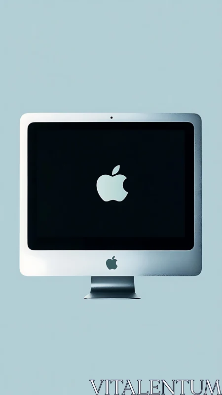 Floating silver desktop shrine to minimalist tech elegance.