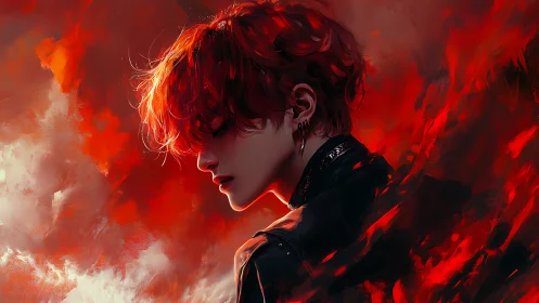 Ember crowned loner walks the edge between smoke and flame