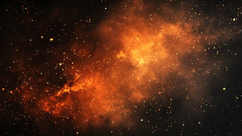 Cosmic Fireworks: A Dance of Light and Dust.