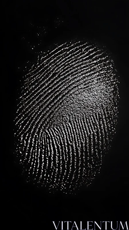 Gleaming fingerprint galaxy on midnight forensic canvas.