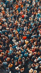 Crowded city gathering captures human energy and diversity