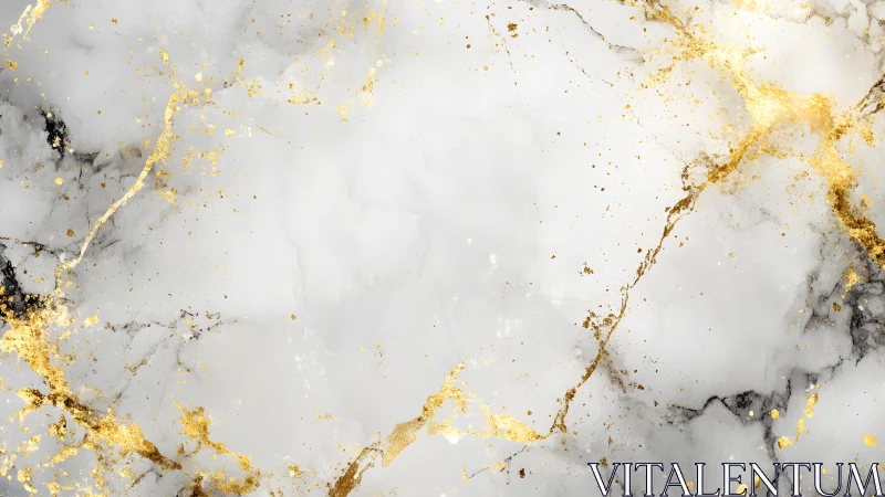Elegant white and gold marble texture background with abstract accents.