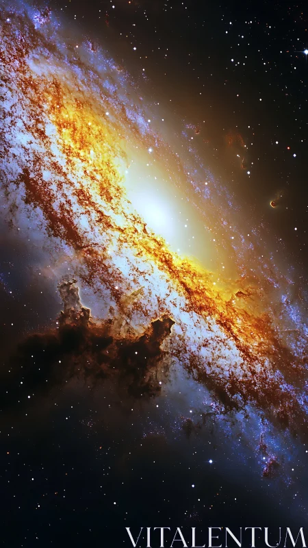 Starforge Spiral Ignites a Cosmic Ember Sea of Light.