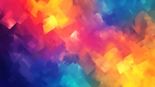 Vibrant Abstract Digital Art with Bold Color Gradients.