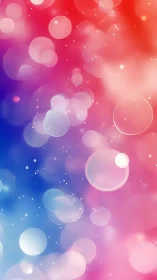 Colorful bubble galaxies drift softly through neon dusk