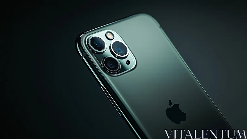 iPhone 11 Pro Triple Camera System with Stainless Steel Housing in Teal Green