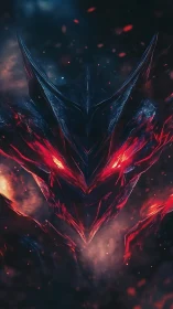 Ember-crowned void wraith forged from molten starlight shards.