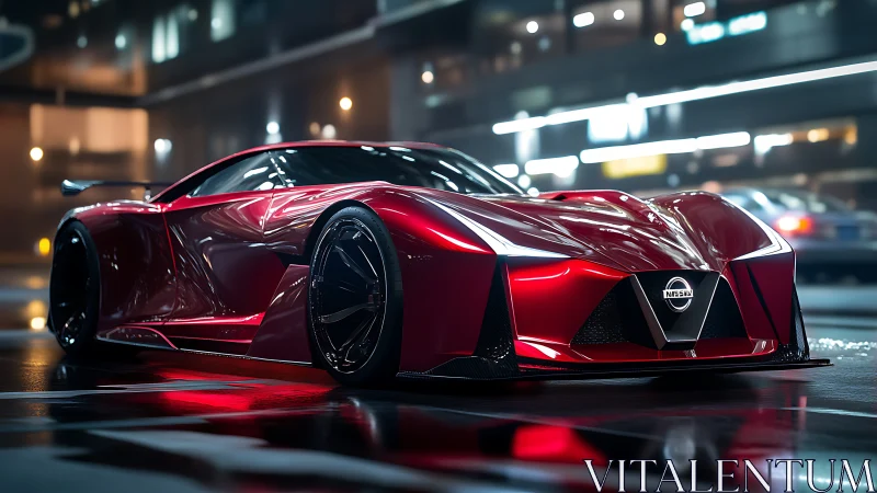 Scarlet street missile prowling neon soaked midnight avenues.