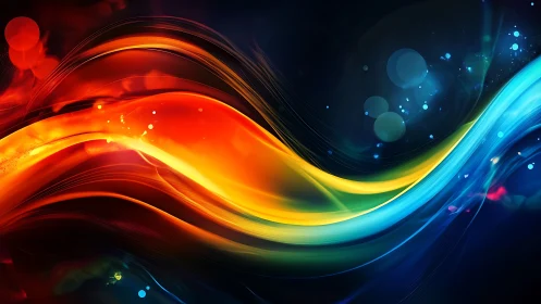 Color currents race like liquid light across deep space