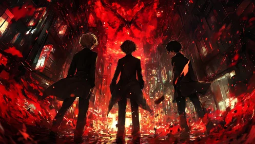 Emberlit Alley and the Three Midnight Rebels Awaiting Firebird.