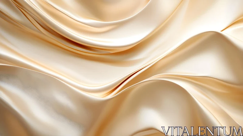 Luxurious Beige Silk Fabric Texture in Elegant Abstract Style.