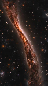 Golden river of stars winding through the quiet cosmos.