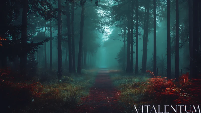 Emerald Sentinels: Where Turquoise Pathways Whisper Secrets.