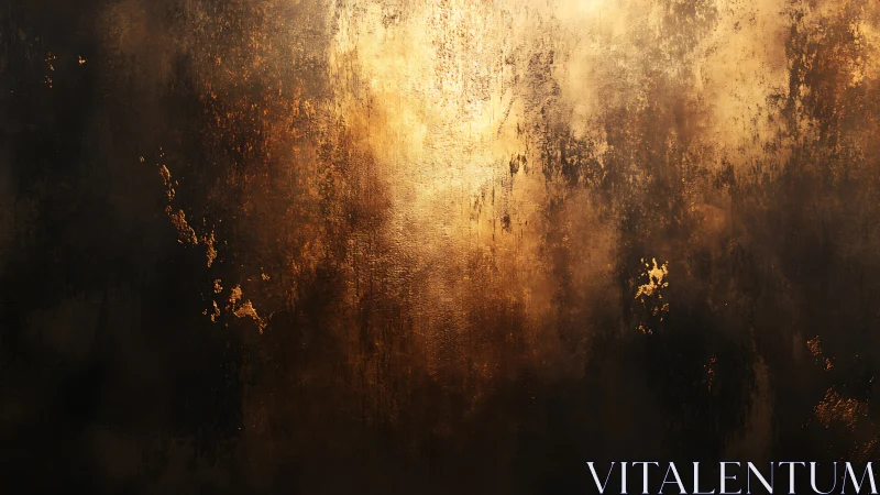 Textured metallic surface with diffuse golden illumination.