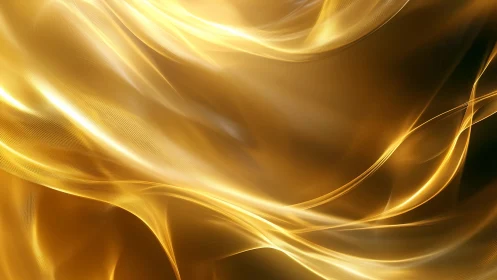 Liquid Gold Symphony: Flowing Luminescence in Motion.