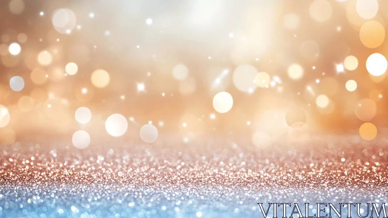 Glittering horizon quietly invents a sunrise made of bokeh