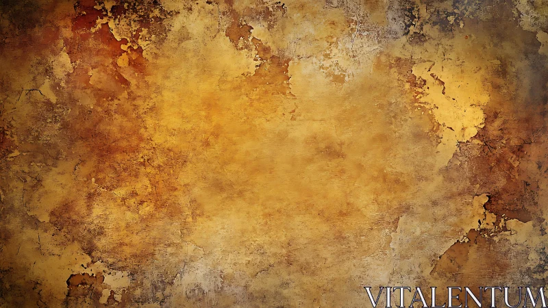 Golden textured grunge wall suggests timeworn vintage warmth.