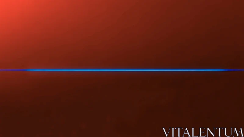 Quiet blue horizon slicing through a warm rust sky.