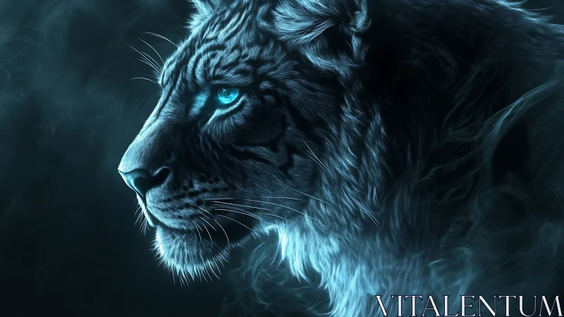 Luminous Guardian Prowls Through Spectral Shadows