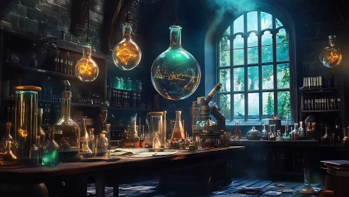Glowing glass orbs quietly reinvent the wizard’s laboratory