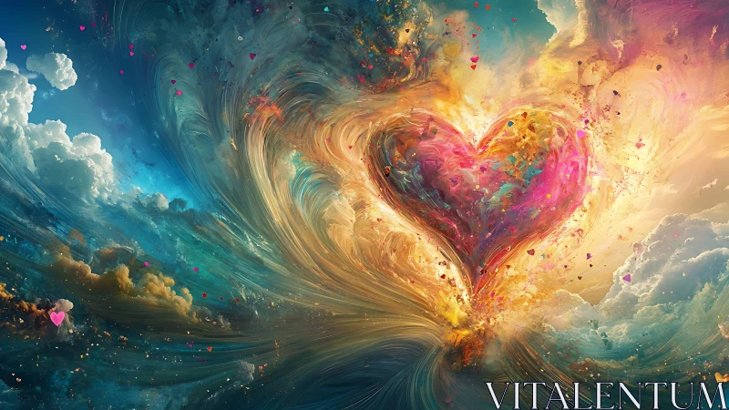Radiant Heart: A Cosmic Journey of Love and Light.