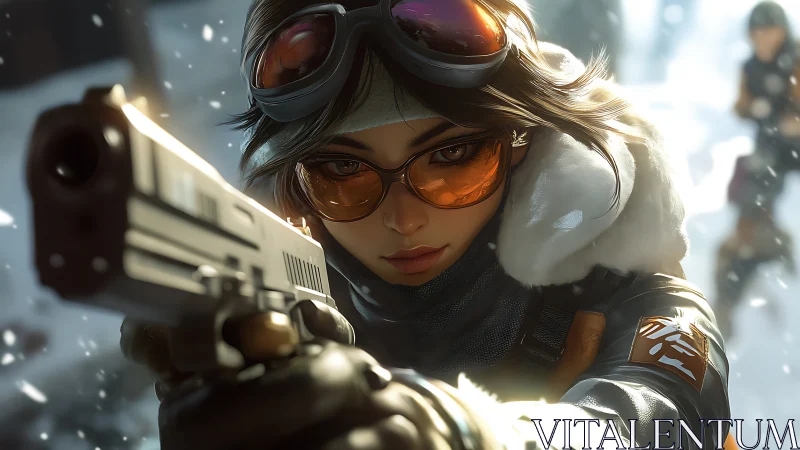 Arctic Operative with Dual Optics and Firearm.