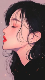 Serene side profile captures quiet strength in soft light