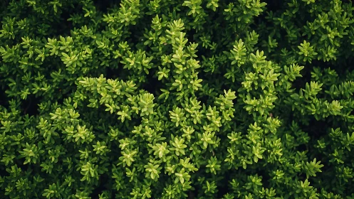 Dense green foliage fills the frame in top-down view