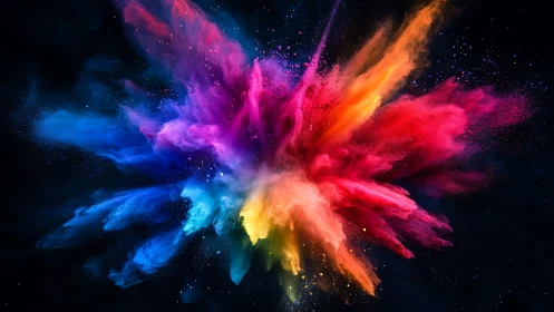 High-speed pigment explosion captures chromatic energy burst