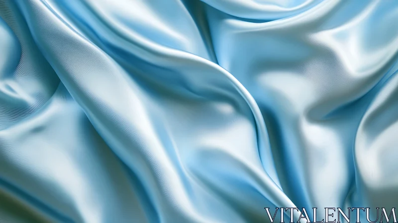 Specular light mapping across draped icy satin folds.