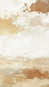 Vertical abstract wash in warm neutral earth pigments.