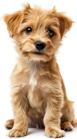 Puppy daydreams with glossy eyes and gravity defying fluff