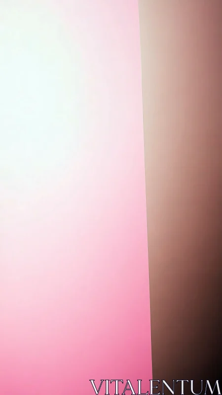 Minimal light gradient panel with pink to brown transition plane