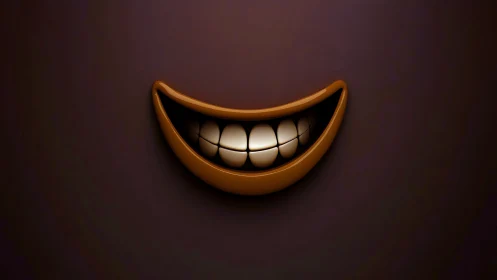 Digital rendering shows stylized mouth and teeth on dark field