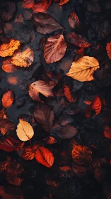 Leaf lanterns whisper over midnight rainwater pools