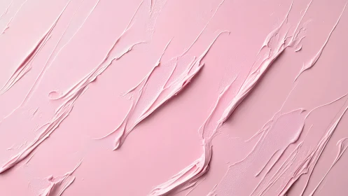 Soft pink cream texture flows in soothing abstract layers
