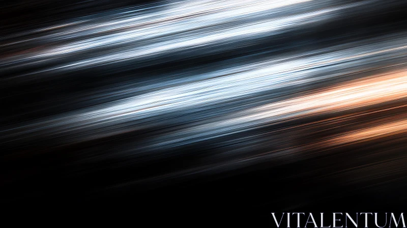 Abstract diagonal light streaks in motion, digital art style.