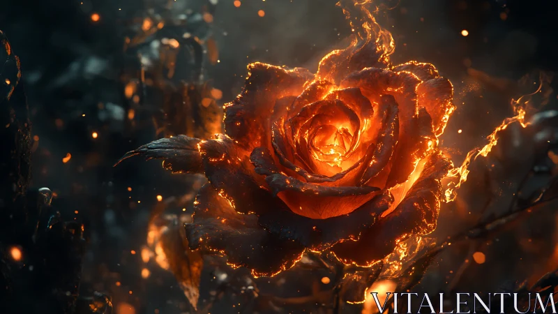 Inferno Blossom Erupts in Molten Radiance.