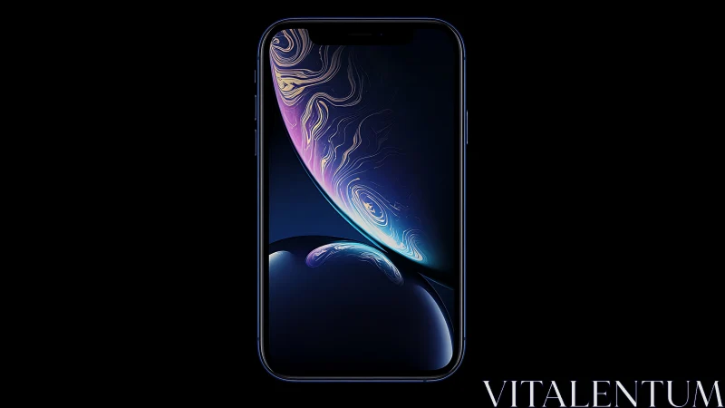 Liquid Abstraction Rendered Through Neon Fluid Dynamics.