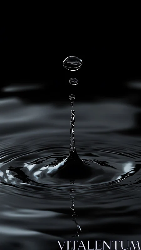 High-speed capture isolates a water droplet crown in chiaroscuro
