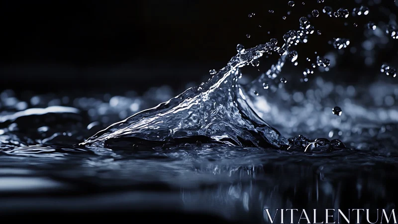 High-speed capture isolates upward motion in dark water