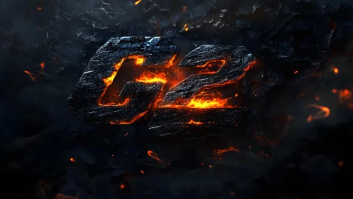 G2 logo in molten rock style with fiery glowing effects.