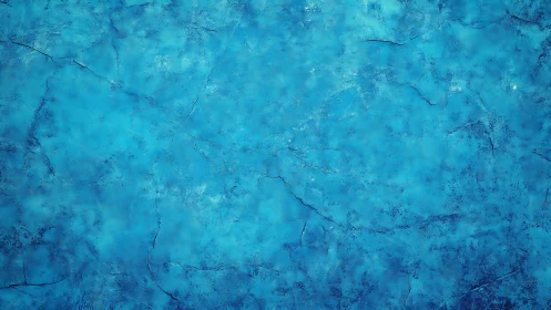 Textured blue surface with subtle cracks and mottled tone.