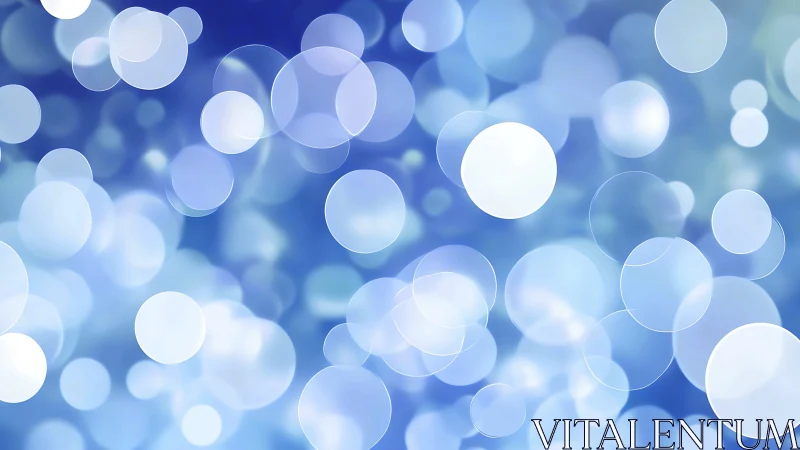 Drifting moonlit bubbles over a dreamy sapphire haze.