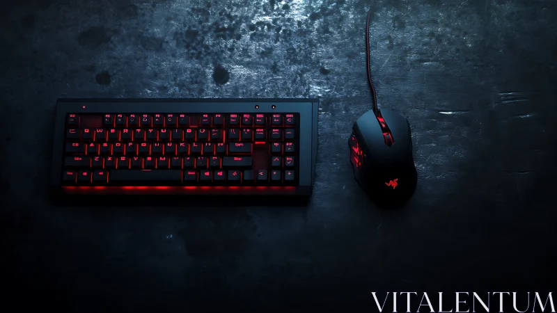 Midnight gaming keys ignite in crimson backlit neon glow.