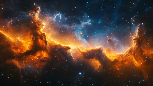 Stellar firewalls curl and fracture along a cosmic shoreline