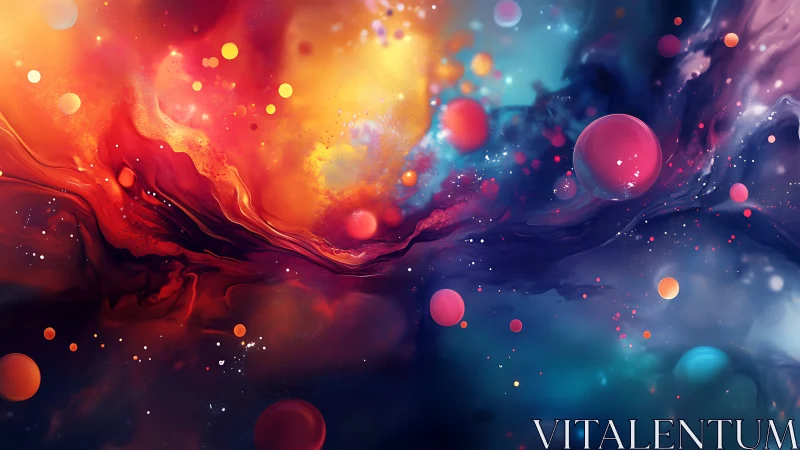 Swirling cosmic colors invite a playful journey through space